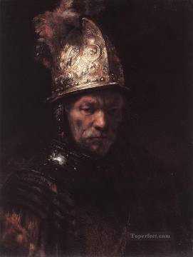 Portrait of a Man with a Golden Helmet Rembrandt Oil Paintings